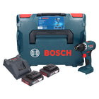 Bosch GSR 18V-45 akumulatorowa wiertarko-wkrętarka 18 V 45 Nm ( 06019K3203 ) bezszczotkowa + 2x akumulator 2,0 Ah + ładowarka + L-Boxx