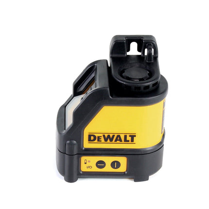 Laser krzyżowy DeWalt DW 088 KTRI-XJ z trybem impulsowym czerwony + statyw aluminiowy DE 0881 1,7 m 1/4"