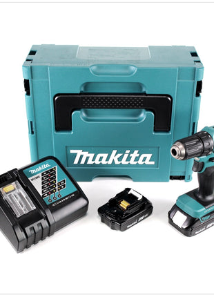 Makita DDF 483 RAJ Trapano avvitatore a batteria 18V 40Nm in valigetta Makita + 2x Batterie 2,0 Ah + 1x Caricabatterie