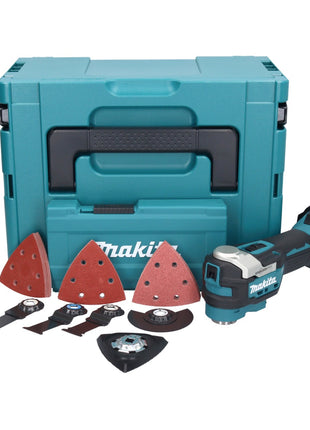 Makita DTM 52 ZJX4 Akku Multifunktionswerkzeug 18 V Starlock Max Brushless + 35 tlg. Zubehörset + Makpac - ohne Akku, ohne Ladegerät