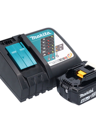 Makita DKP 180 RM1J rabot sans fil 18 V 82 mm + 1x batterie rechargeable 4,0 Ah + chargeur + Makpac