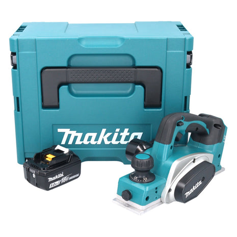 Makita DKP180T1J Cordless Planer 82mm 18V + 1x Battery 5.0Ah + Case Makpac - without charger