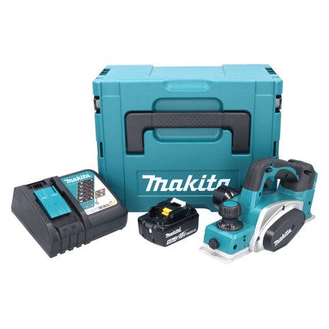 Makita DKP180RT1J Cordless Planer 82mm 18V + 1x Battery 5.0Ah + Charger + Case Makpac