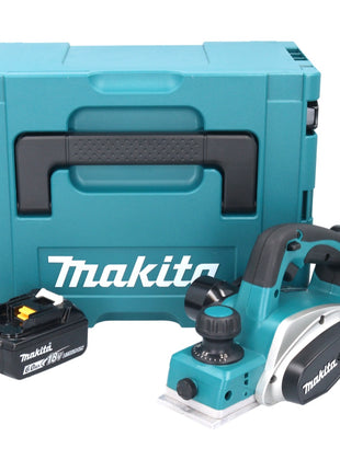 Makita DKP180G1J Rabot sans fil 82mm 18V + 1x Batterie 6,0Ah + Coffret Makpac - sans chargeur