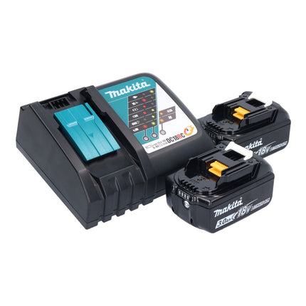 Makita DMR 055 RF Akku Radio 18 V FM mit Laterne 360° Taschenlampe + 2x Akku 3,0 Ah + Ladegerät