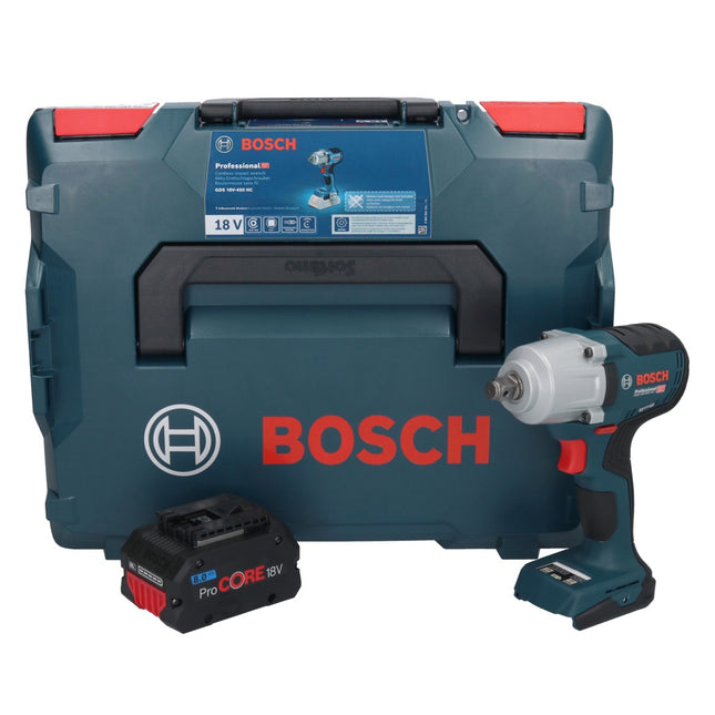 Bosch GDS 18V-450 HC cordless impact wrench 18 V 450 Nm 1/2" + 1x ProCORE rechargeable battery 8.0 Ah + L-Boxx - without charger