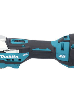 Multiutensile a batteria Makita DTM 52 RTJX4 18 V Starlock Max Brushless + 2 batterie da 5,0 Ah + caricabatterie + kit accessori + Makpac