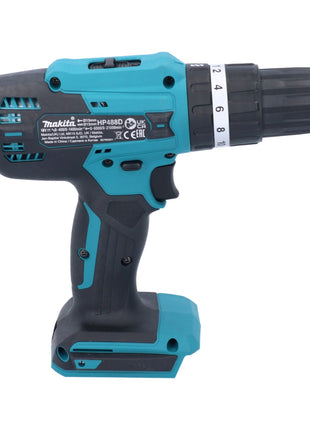 Makita HP 488 DWY1 18 V Perceuse-visseuse à percussion sans fil 42 Nm série G + 1x Batterie 1,5 Ah + Chargeur