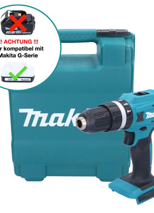 Taladro percutor inalámbrico Makita HP 488 DZK 18 V 42 Nm Serie G + estuche - sin batería, sin cargador