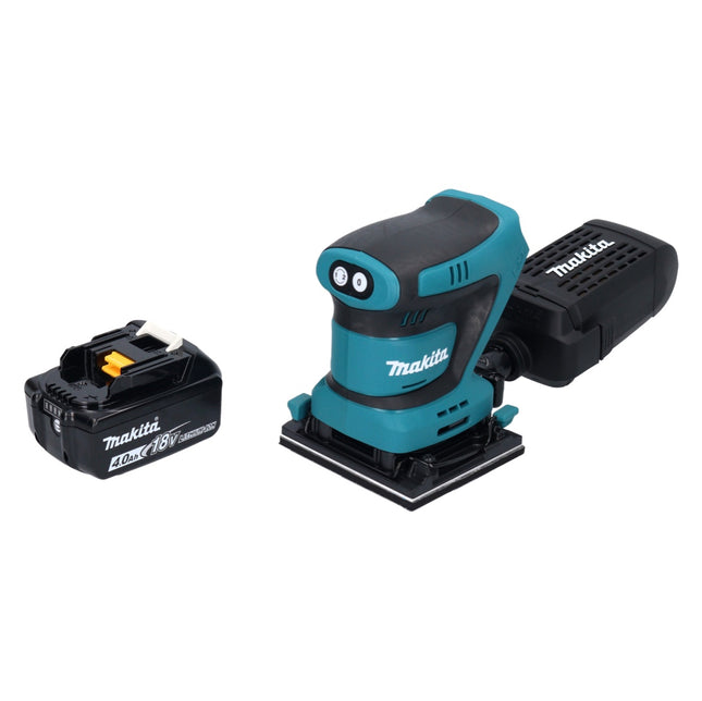 Makita DBO 480 M1 cordless orbital sander 18 V 112 x 102 mm + 1x rechargeable battery 4.0 Ah - without charger