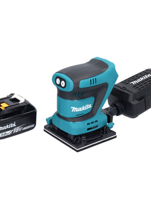 Makita DBO 481 F1 Akku Schwingschleifer 18 V 112 x 102 mm + 1x Akku 3,0 Ah - ohne Ladegerät