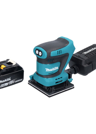 Makita DBO 481 G1 Akku Schwingschleifer 18 V 112 x 102 mm + 1x Akku 6,0 Ah - ohne Ladegerät