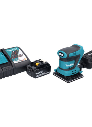 Makita DBO 481 RG1 Akumulatorowa szlifierka oscylacyjna 18 V 112 x 102 mm + 1x akumulator 6,0 Ah + ładowarka