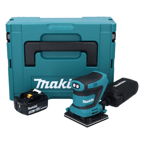 Makita DBO481F1J Cordless Finishing Sander 112 x 102mm 18V + 1x Battery 3.0Ah + Case - without Charger