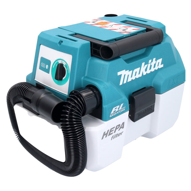 Aspiradora sin cable Makita DVC 750 LZ LXT 18 V 67 mbar 7,5 l Brushless Solo - sin batería, sin cargador