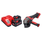 Milwaukee M18 FSAGV115XPDB-802 Akumulatorowa szlifierka kątowa 18 V 115 mm bezszczotkowa + 2x akumulator 8,0 Ah + ładowarka