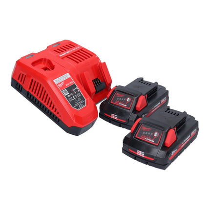 Milwaukee M18 CAG115XPDB-302 Meuleuse d'angle sans fil 115mm 18V Brushless + 2x Batteries 3,0Ah + Chargeur