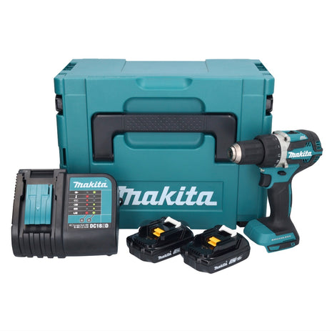 Makita DDF 484 SYJ cordless drill driver 18 V 54 Nm + 2x rechargeable battery 1.5 Ah + charger + Makpac