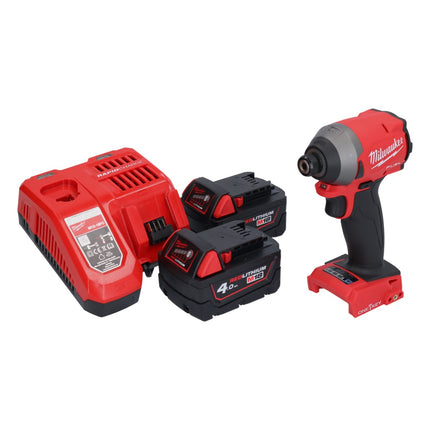 Milwaukee M18 ONEID2-402 Visseuse à choc sans fil 226Nm 1/4" 18V Brushless + 2x Batteries 4,0Ah + Chargeur