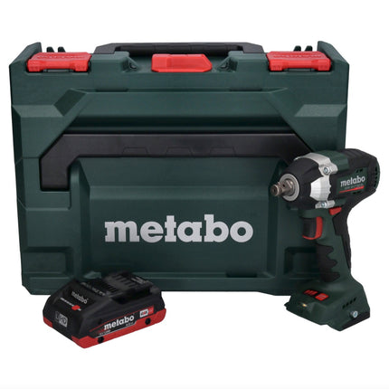 Metabo SSW 18 LT 300 BL 18 V 300 Nm atornillador de impacto sin escobillas + 1x batería de 4,0 Ah + metaBOX - sin cargador
