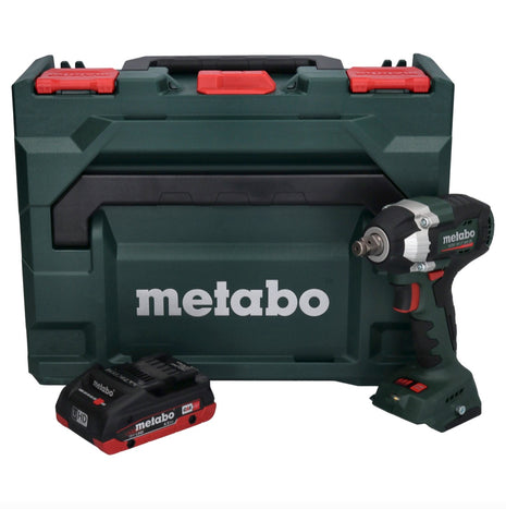 Metabo SSW 18 LT 300 BL Atornillador de impacto a batería 18 V 300 Nm sin escobillas + 1x batería 4,0 Ah + metaBOX - sin cargador