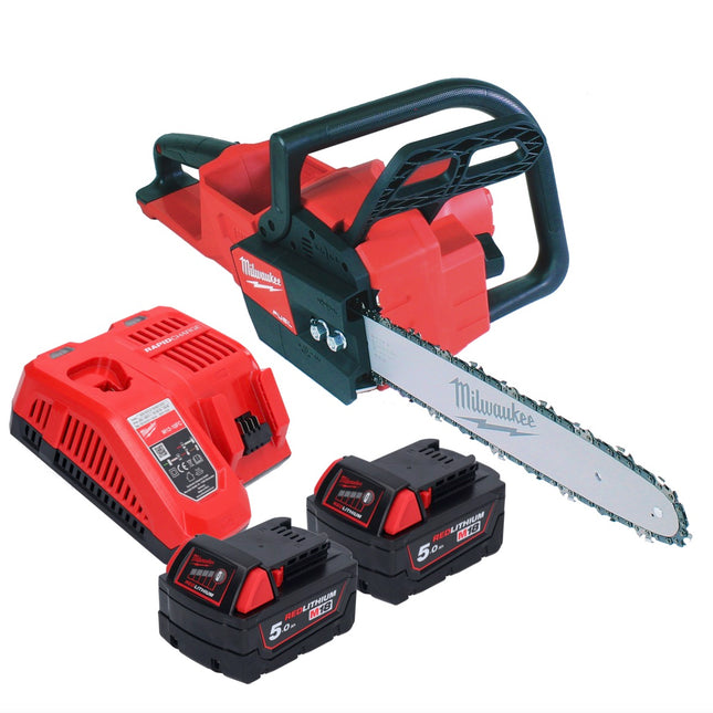 Milwaukee M18 FCHS35-502 Motosierra sin cable 18 V 35 cm 12,4 m/s + 2x batería 5,0 Ah + cargador
