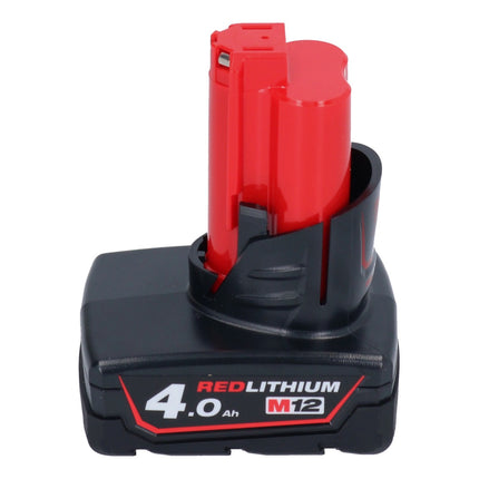 Milwaukee M12 FHT20-401 cortasetos a batería 12 V 20 cm sin escobillas + 1x batería 4,0 Ah - sin cargador