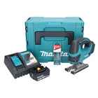 Makita DJV 180 RT1J Scie sauteuse sans fil 18 V + 1x batterie 5,0 Ah + chargeur + 5 pcs. jeu de lames de scie sauteuse + Makpac