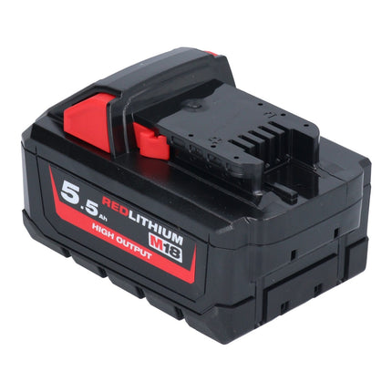 Zestaw akumulatorów Milwaukee M18 HB 5.5 4x 18 V 5,5 Ah / 5500 mAh Li-Ion High Output ( 4x 4932464712 ) ze wskaźnikiem poziomu naładowania