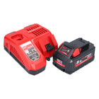 Milwaukee M18 NRG-551 Akku Starter Set High Output 18 V + 1x Akku 5,5 Ah ( 4932464712 ) + M12-18 FC Ladegert ( 4932451079 )