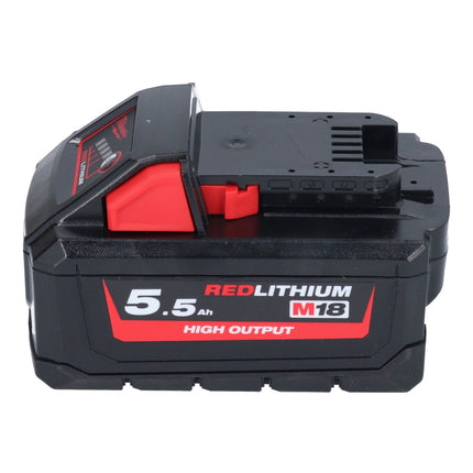 Milwaukee M18 NRG-554 Set de Arranque de Batería High Output 18 V + 4x batería 5.5 Ah ( 4x 4932464712 ) + cargador M12-18 FC ( 4932451079 )