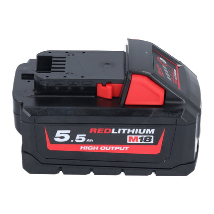 Milwaukee M18 NRG-554 Set de Arranque de Batería High Output 18 V + 4x batería 5.5 Ah ( 4x 4932464712 ) + cargador M12-18 FC ( 4932451079 )