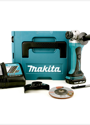 Makita DGA 452 RY1J Akku Winkelschleifer 18V 115mm + 1x Akku 1,5Ah + Ladegerät + Makpac - Toolbrothers