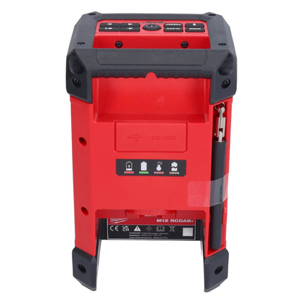 Milwaukee M12 RCDAB+-601 radio de batería DAB+ 12 V + 1x batería 6,0 Ah - sin cargador
