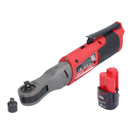 Milwaukee M12 FIR38-201 carraca sin cable 12 V 75 Nm 3/8" 1/4" + 1x batería recargable 2.0 Ah - sin cargador