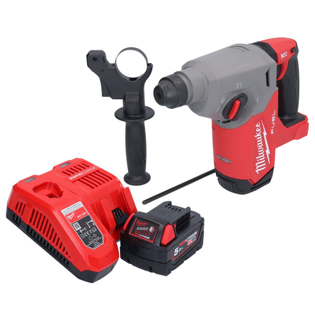 Trapano a percussione a batteria Milwaukee M18 FH-501 18 V 2,5 J SDS plus Brushless + 1x batteria ricaricabile 5,0 Ah + caricatore