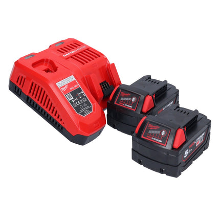 Martillo perforador sin cable Milwaukee M18 FH-502 18 V 2,5 J SDS plus Brushless + 2x batería recargable 5,0 Ah + cargador