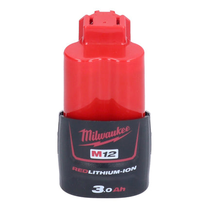 Milwaukee M12 FDGA-301 Smerigliatrice diritta angolata 12 V 6 / 8 mm senza spazzole + 1x batteria 3,0 Ah - senza caricabatterie
