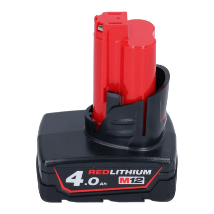 Milwaukee M12 FDGA-401 Amoladora recta angular 12 V 6 / 8 mm sin escobillas + 1x batería 4.0 Ah - sin cargador