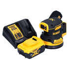 DeWalt DCW 210 P1 Akku Exzenterschleifer 18 V 125 mm Brushless + 1x Akku 5,0 Ah + Ladegerät - Toolbrothers
