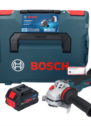 Bosch GWS 18V-10 SC cordless angle grinder 18 V 125 mm brushless + 1x ProCORE battery 8.0 Ah + L-Boxx - without charger