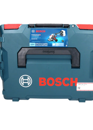 Amoladora angular a batería Bosch GWS 18V-10 SC 18 V 125 mm sin escobillas + 2x batería ProCORE 8,0 Ah + cargador + L-Boxx