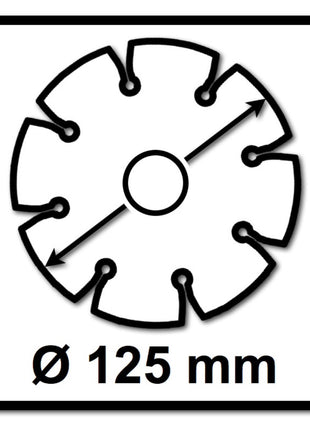 Bosch Standard for Universal diamond cutting disc 125 x 22.23 mm 10 pcs. ( 2608615060 ) for concrete, steel-concrete, brick, lime and sandstone