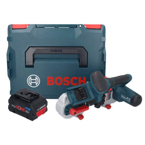 Bosch GCB 18V-63 Professional Akku Bandsäge 18 V 63,5 mm + 1x ProCORE Akku 8,0 Ah + L-Boxx - ohne Ladegerät