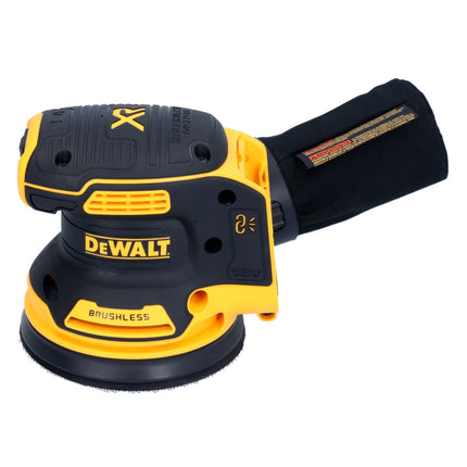 DeWalt DCW 210 N Akku Exzenterschleifer 18 V 125 mm Brushless + 1x Akku 2,0 Ah + 1x Toolbrothers SPIDER Schleifnetz Set - ohne Ladegerät - Toolbrothers