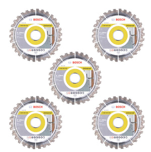 Bosch Diamant Trennscheibe Set 5x Best for Universal 125 x 22,23 mm ( 5x 2608603630 )
