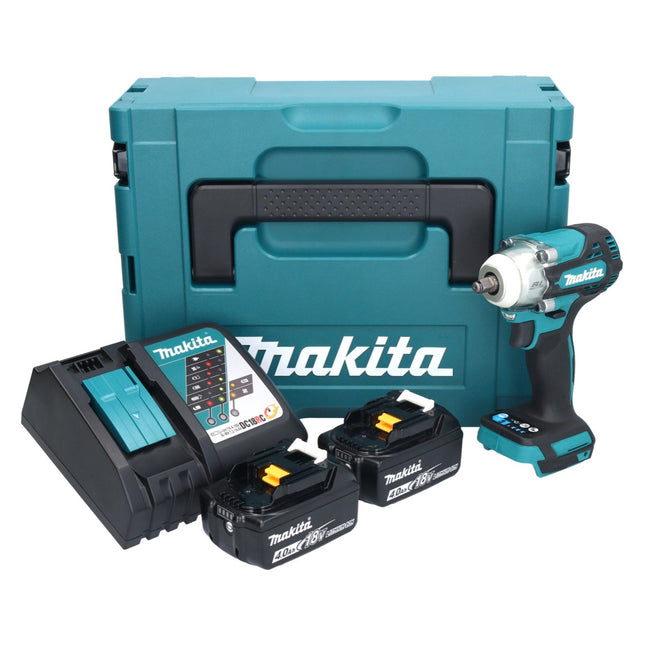 Makita DTW 302 RMJ Akku Schlagschrauber 18 V 300 Nm 3/8" Brushless + 2x Akku 4,0 Ah + Ladegerät + Makpac - Toolbrothers