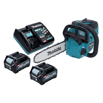 Makita UC 002 GD201 Tronçonneuse à chaîne sans fil 40 V max. 25 cm 24,8 m/s Brushless + 2x batterie 2,5 Ah + chargeur