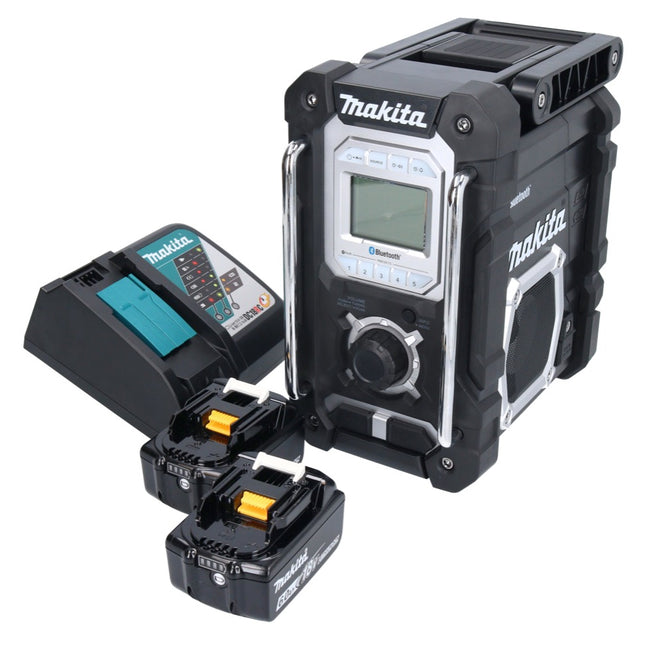 Makita DMR 108 RG Radio à batterie 10,8 V - 18 V Bluetooth IP64 + 2x batteries 6,0 Ah + chargeur
