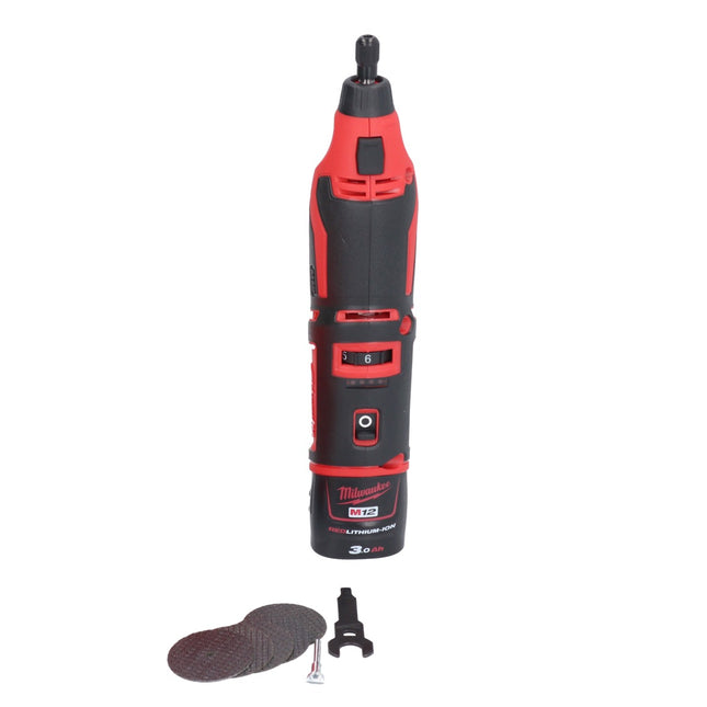 Milwaukee C12 RT-301 Akku Rotationswerkzeug 12 V + 1x Akku 3,0 Ah - ohne Ladegerät